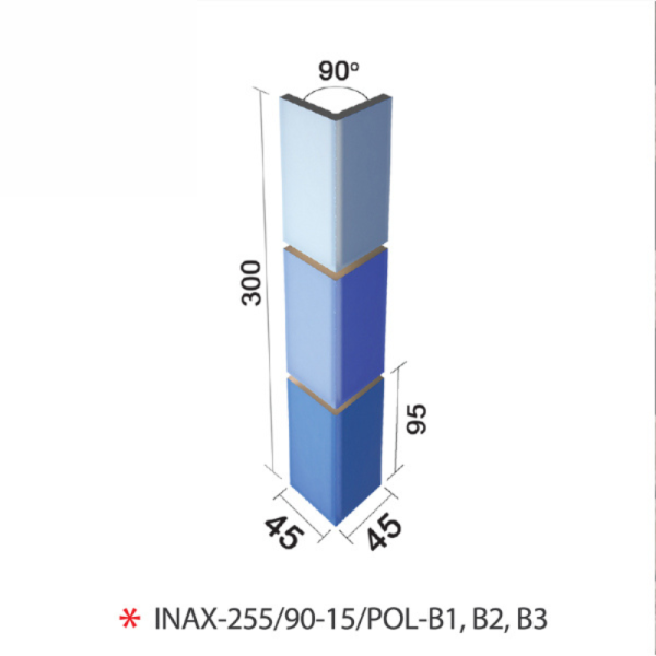 Gạch Góc Hồ Bơi INAX-255/90-15/POL-B1,B2,B3