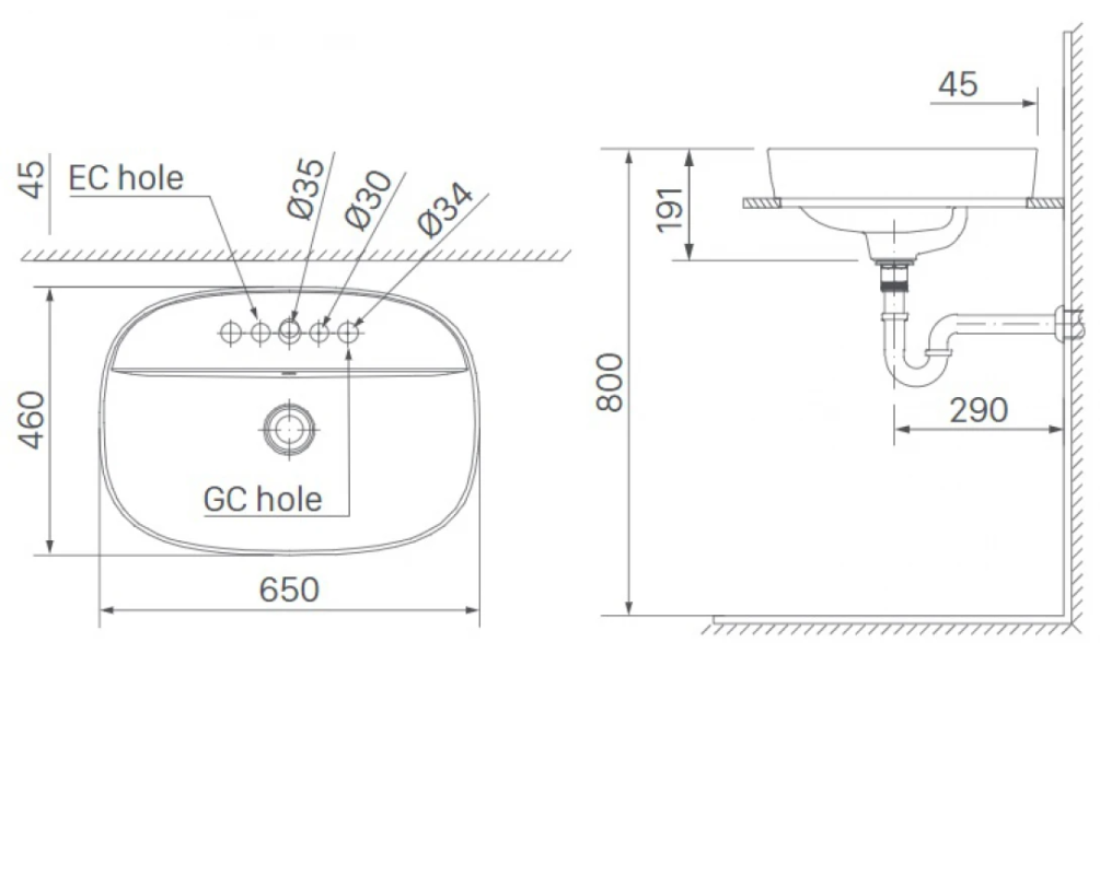 Chậu Rửa Lavabo Inax AL-652V