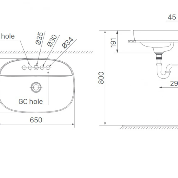 Chậu Rửa Lavabo Inax AL-652V