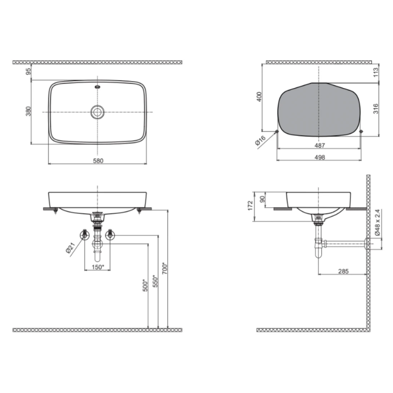 Chậu Rửa Lavabo Inax AL-299V