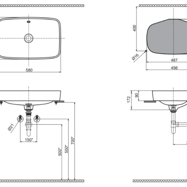 Chậu Rửa Lavabo Inax AL-299V