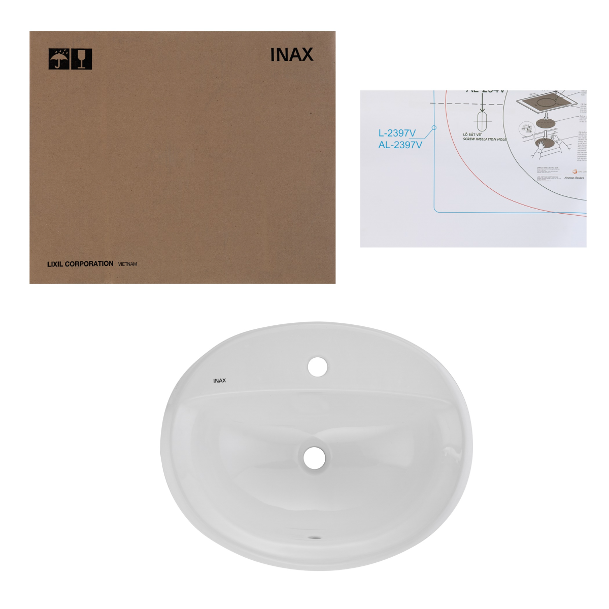 Chậu Rửa Lavabo Inax AL-2395V