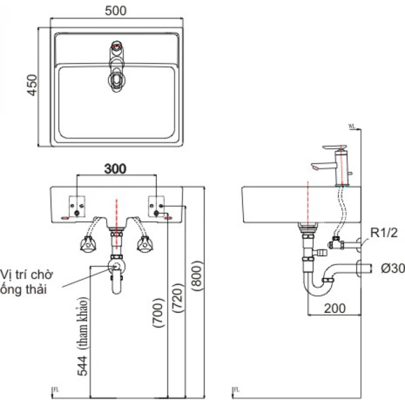 Chậu Rửa Lavabo Inax AL-293V