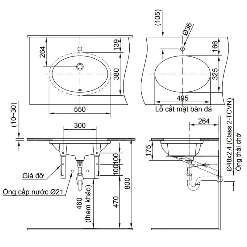 Chậu Rửa Lavabo Inax AL-2216V