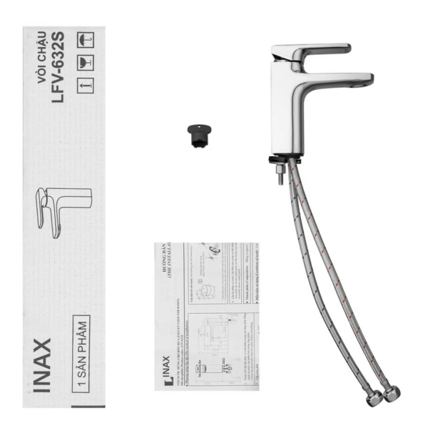 Vòi chậu lavabo nóng lạnh INAX LFV-632S