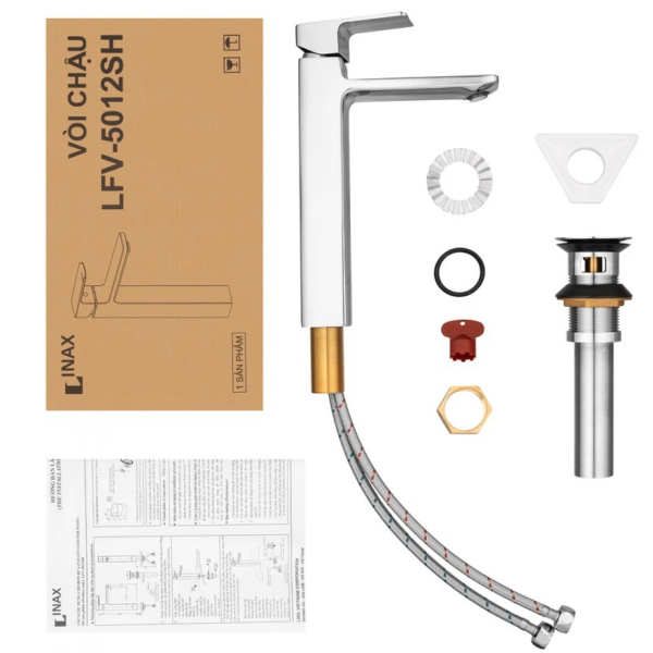 Vòi chậu lavabo nóng lạnh INAX LFV-5012SH