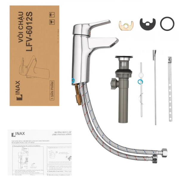 Vòi chậu lavabo nóng lạnh INAX LFV-6012S
