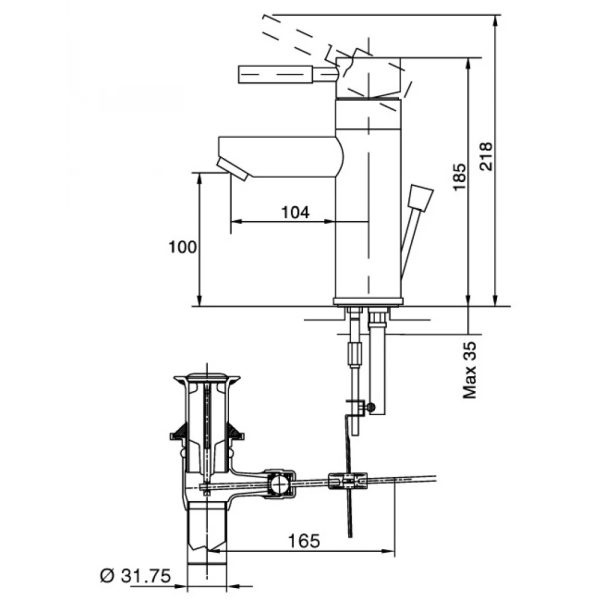 Vòi Rửa Lavabo Inax LFV-8000S