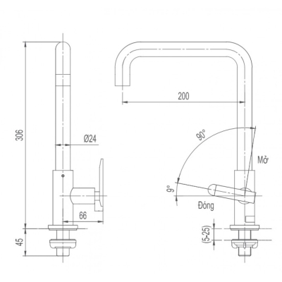 Vòi Rửa Chén Lạnh Inax SFV-30 (SFV30)