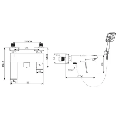 Sen Tắm INAX BFV-403S (BFV403S) Nóng Lạnh