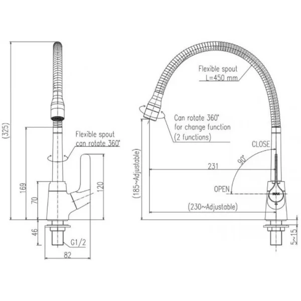 Vòi Rửa Bát Inax SFV-18 (SFV18) Lạnh