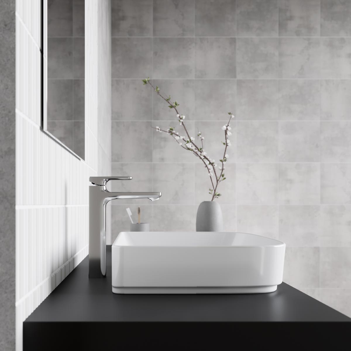 Vòi Lavabo INAX LFV-632SH Nóng Lạnh Thân Cao