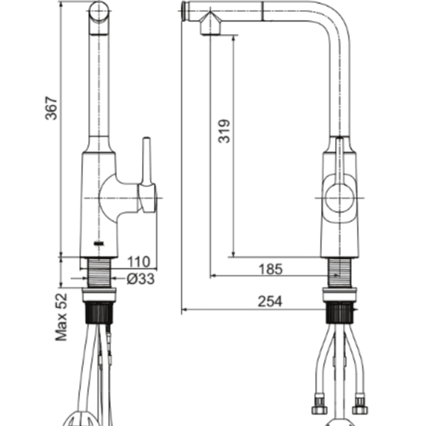 Vòi Rửa Chén Bát Inax SFV-907SX