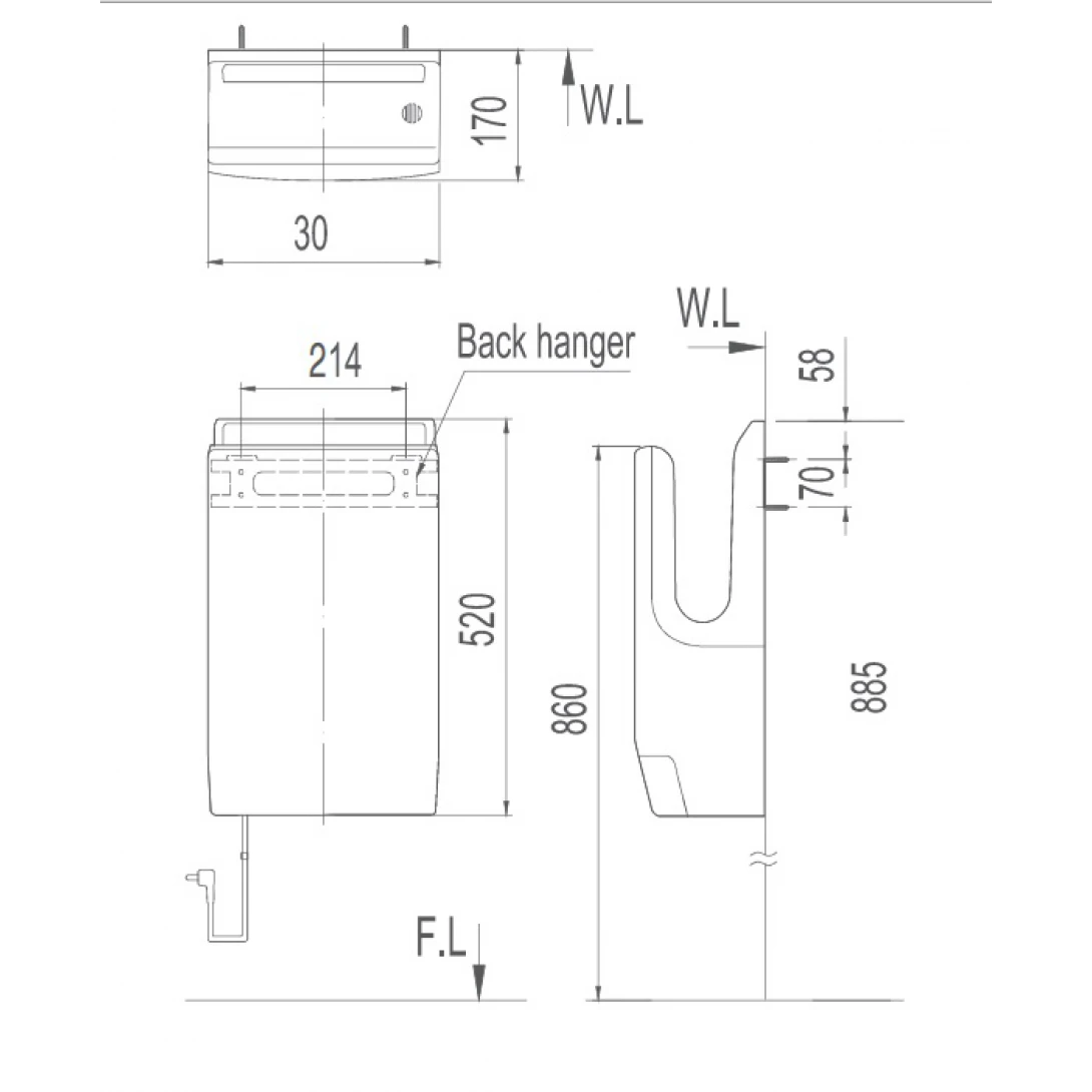 Máy Sấy Tay Inax JT-1000