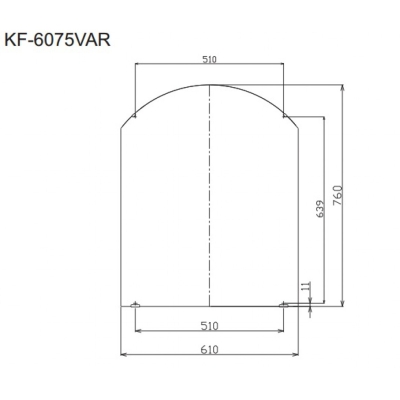 Gương Tráng Bạc Inax KF-6075VAR