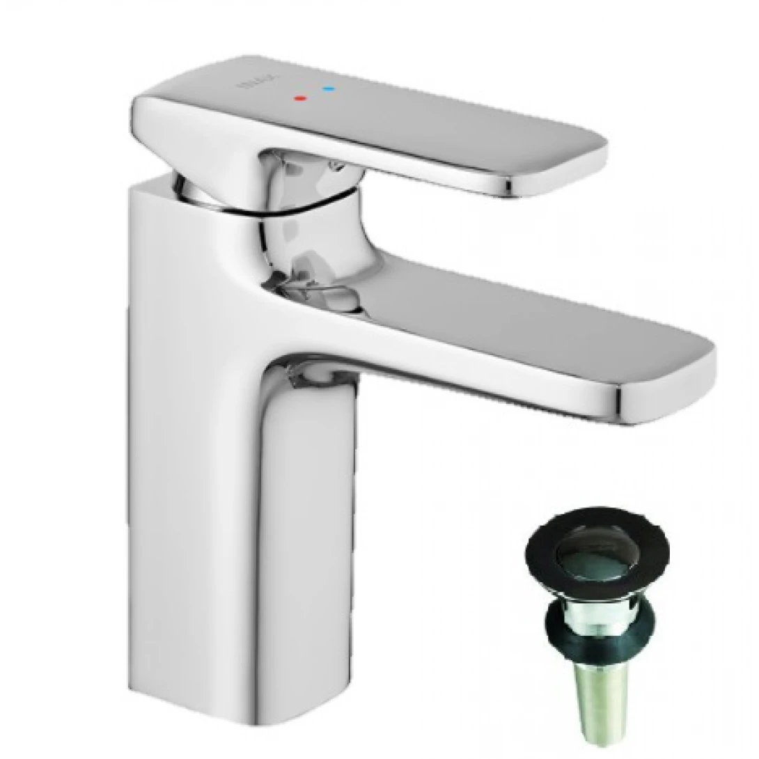 Vòi Chậu Lavabo Inax LFV-632S-2 Nóng Lạnh Kèm Trụ Xả